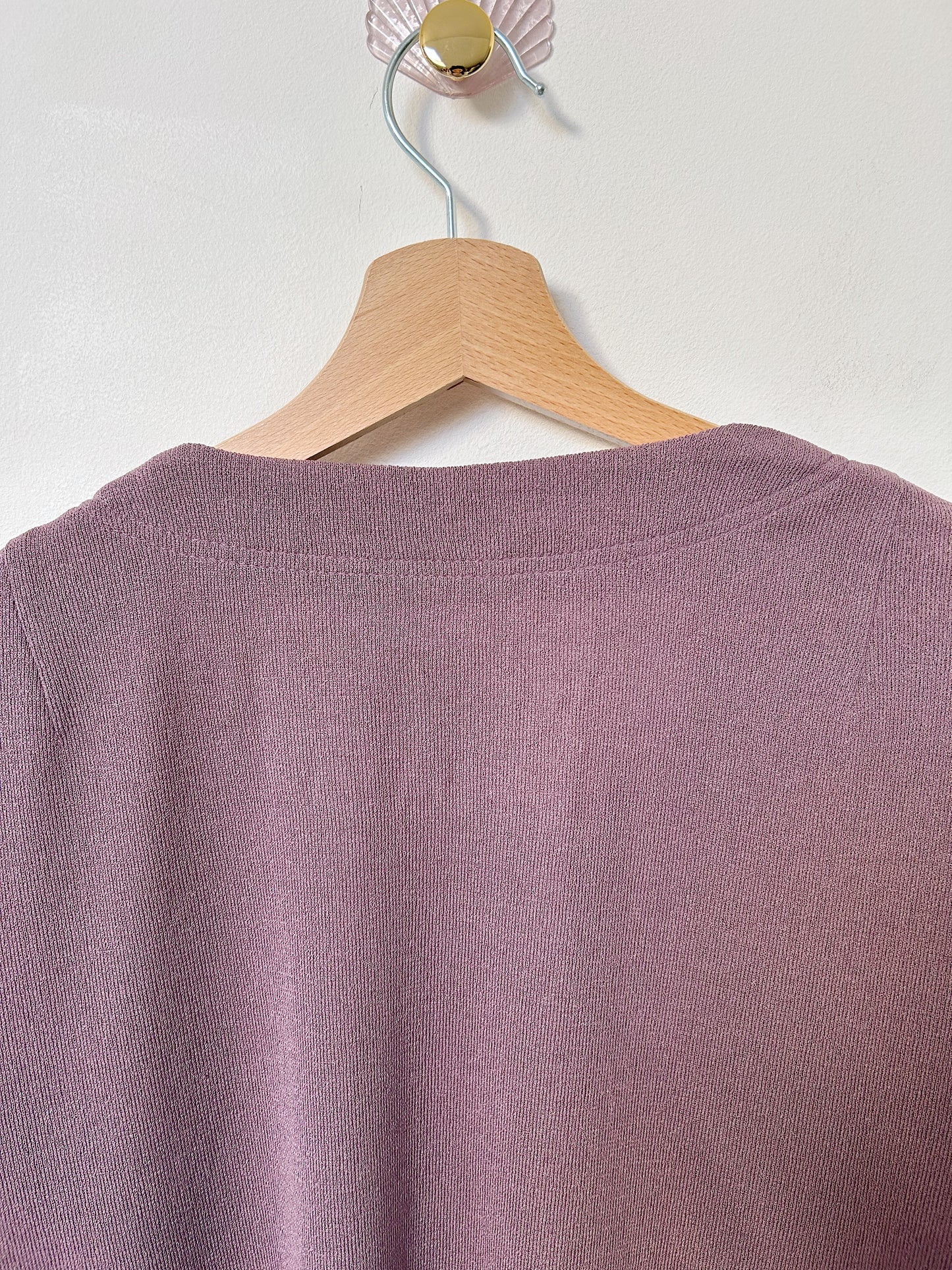Cardigan sans boutons mauve vintage Taille 38