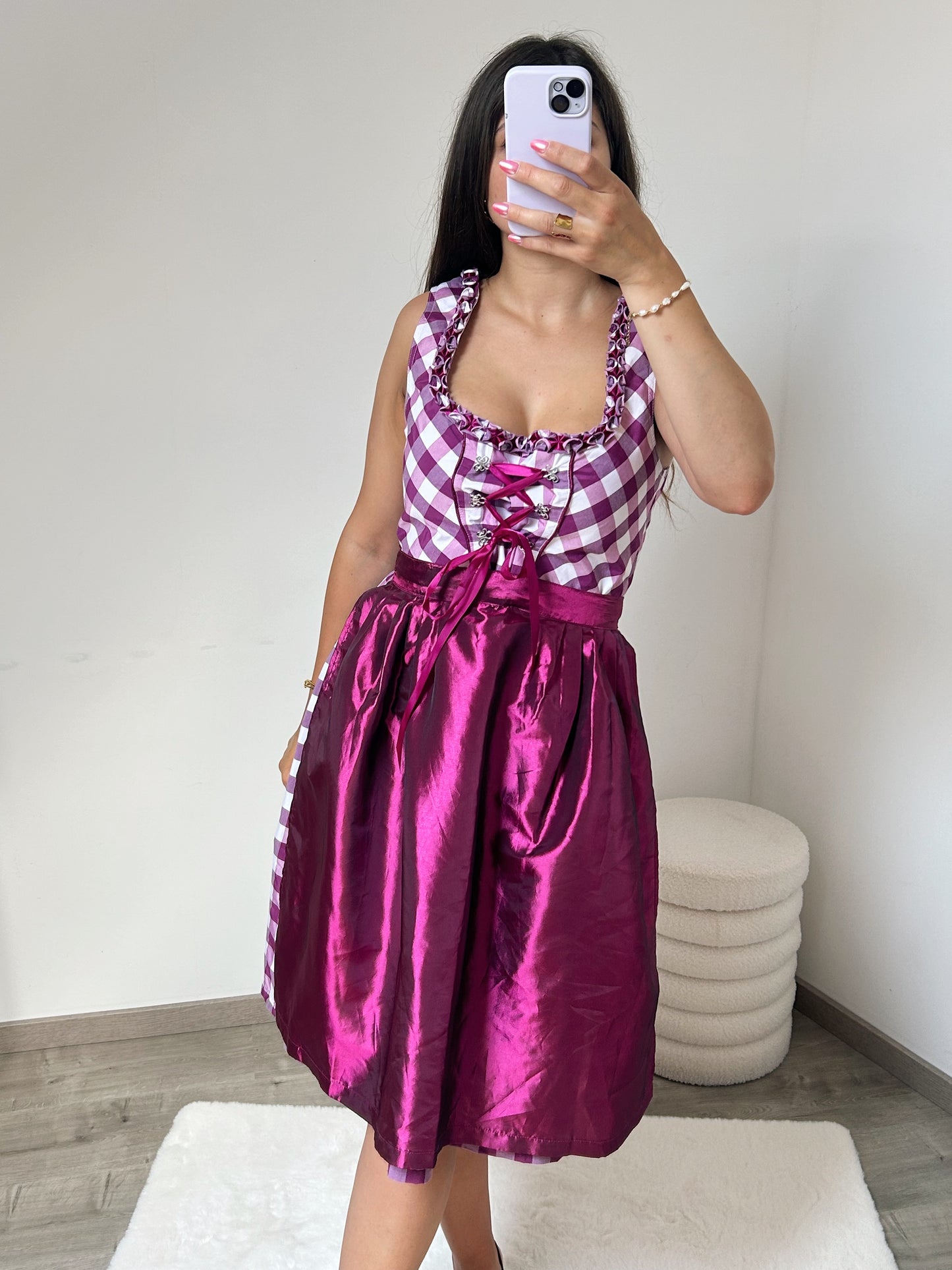 Robe autrichienne violet vintage Taille 38