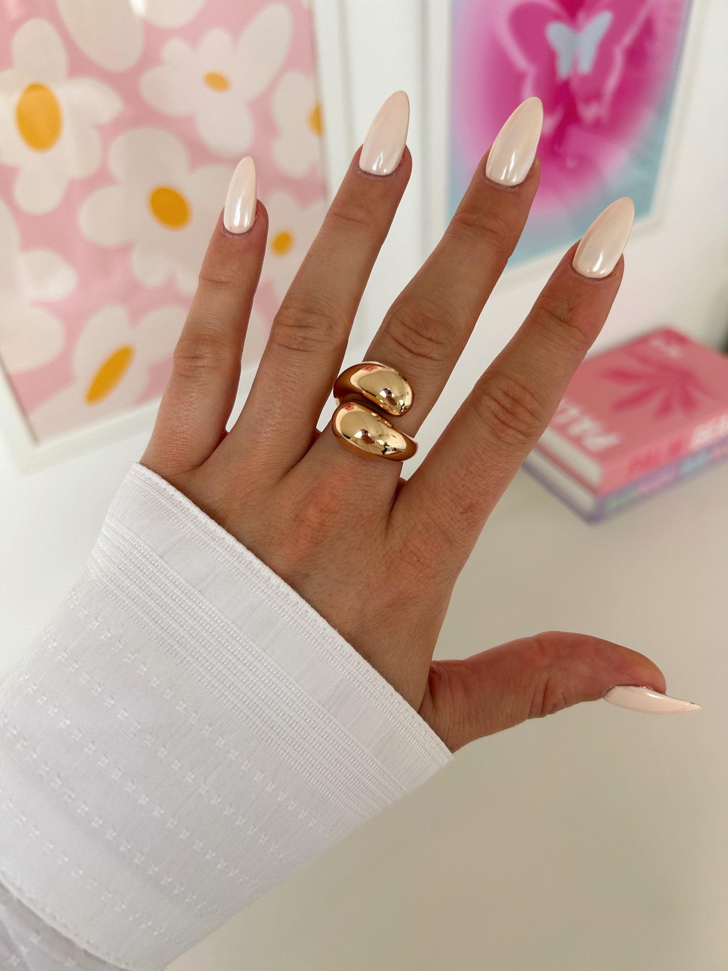 Gold plated Opera ring