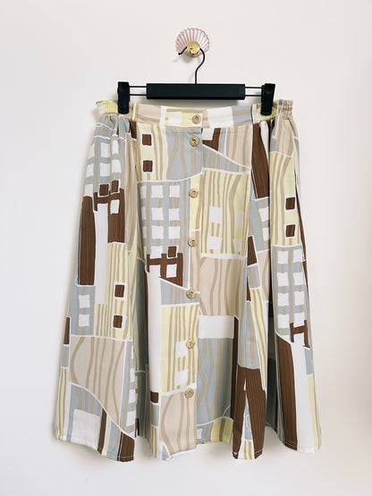 80s geometric pattern skirt Size 42/44