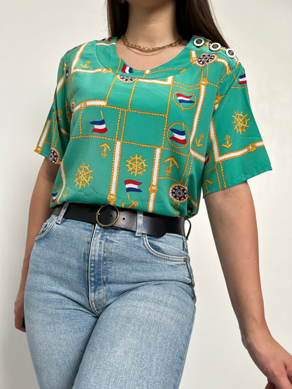 Blouse oversize à motifs 90s Taille 38/40