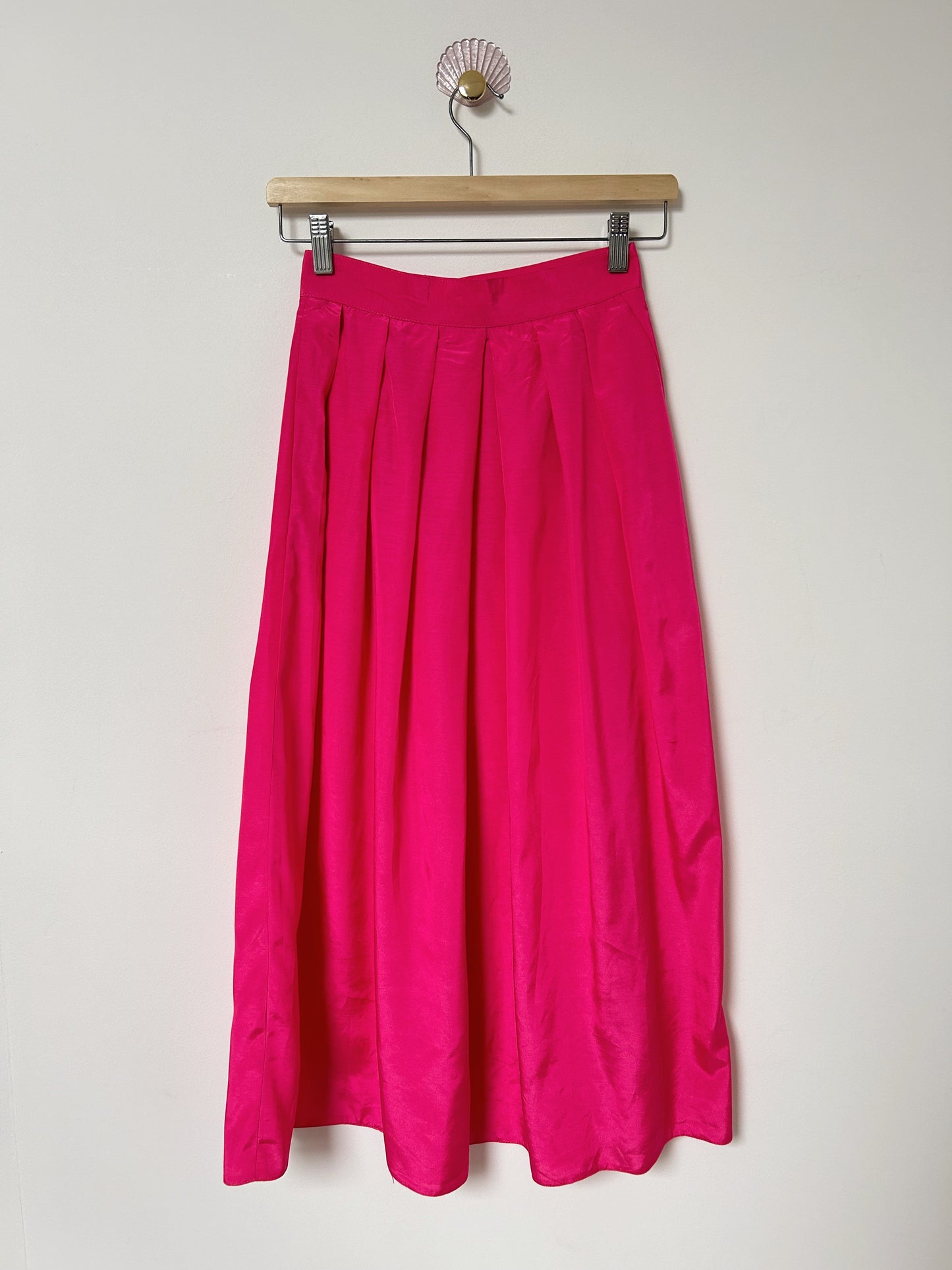 Jupe rose satinée 80s Taille 34