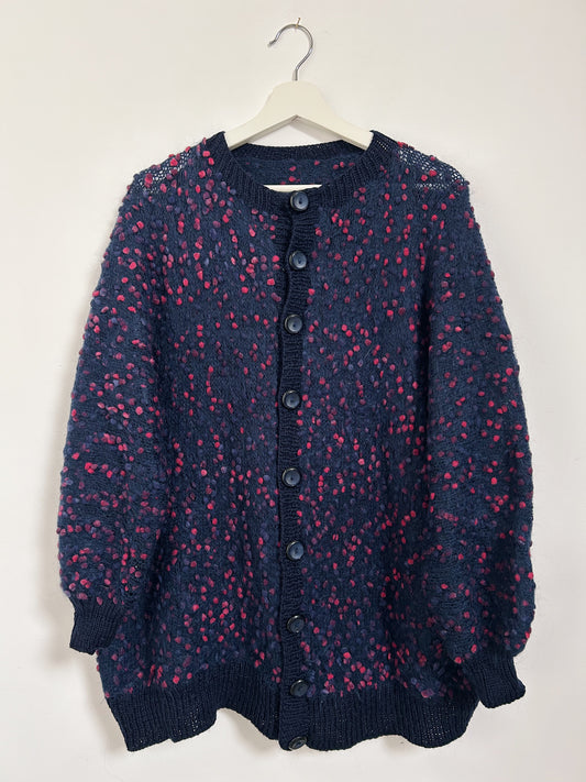 Cardigan oversize violet 90s Taille 40/42