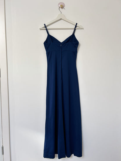 Robe à bretelle bleu marine 70s Taille 34