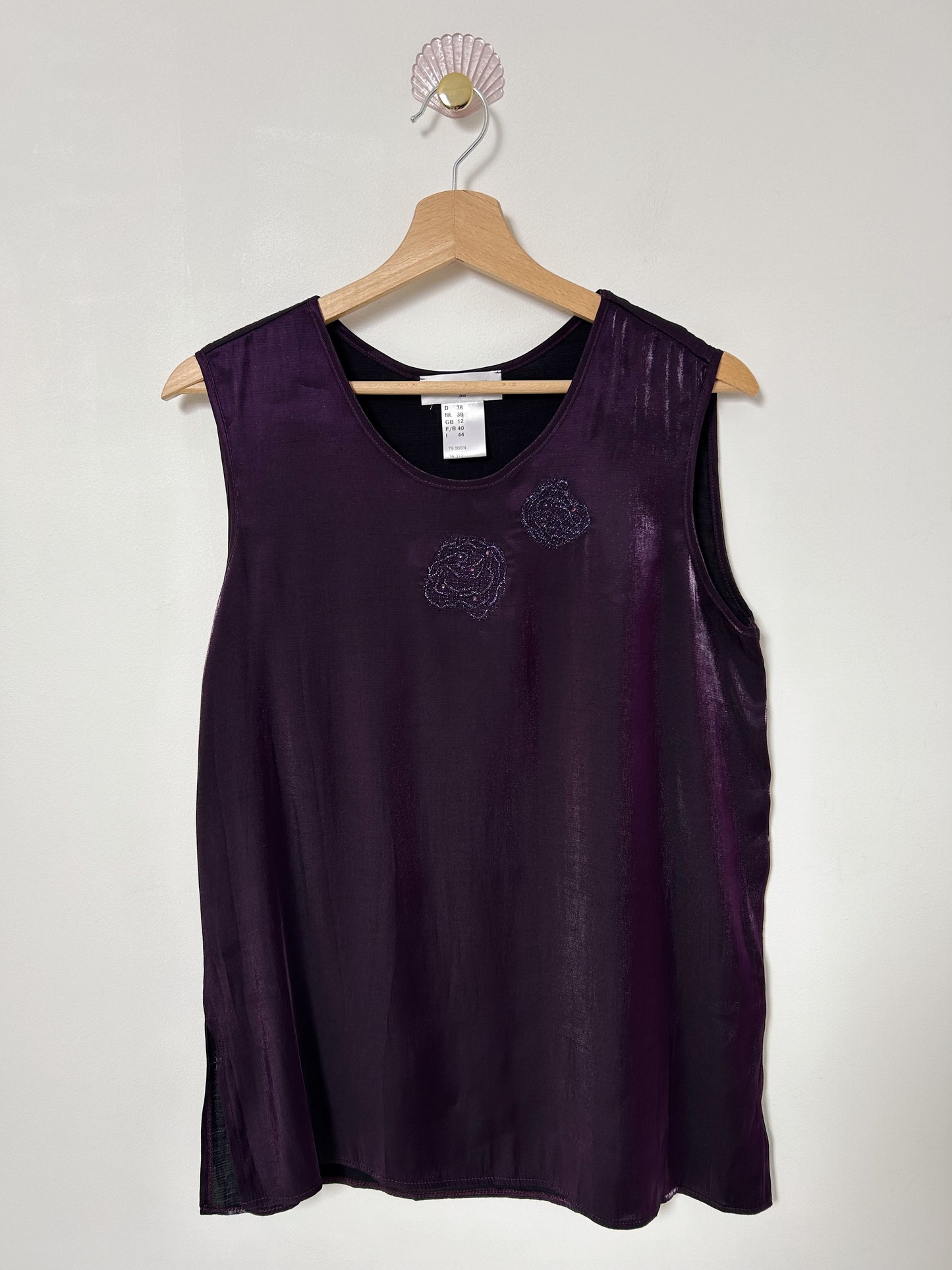 Top violet métallisé 90s Taille 36/38