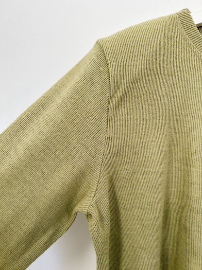 Light khaki ribbed sweater 90s Size 42