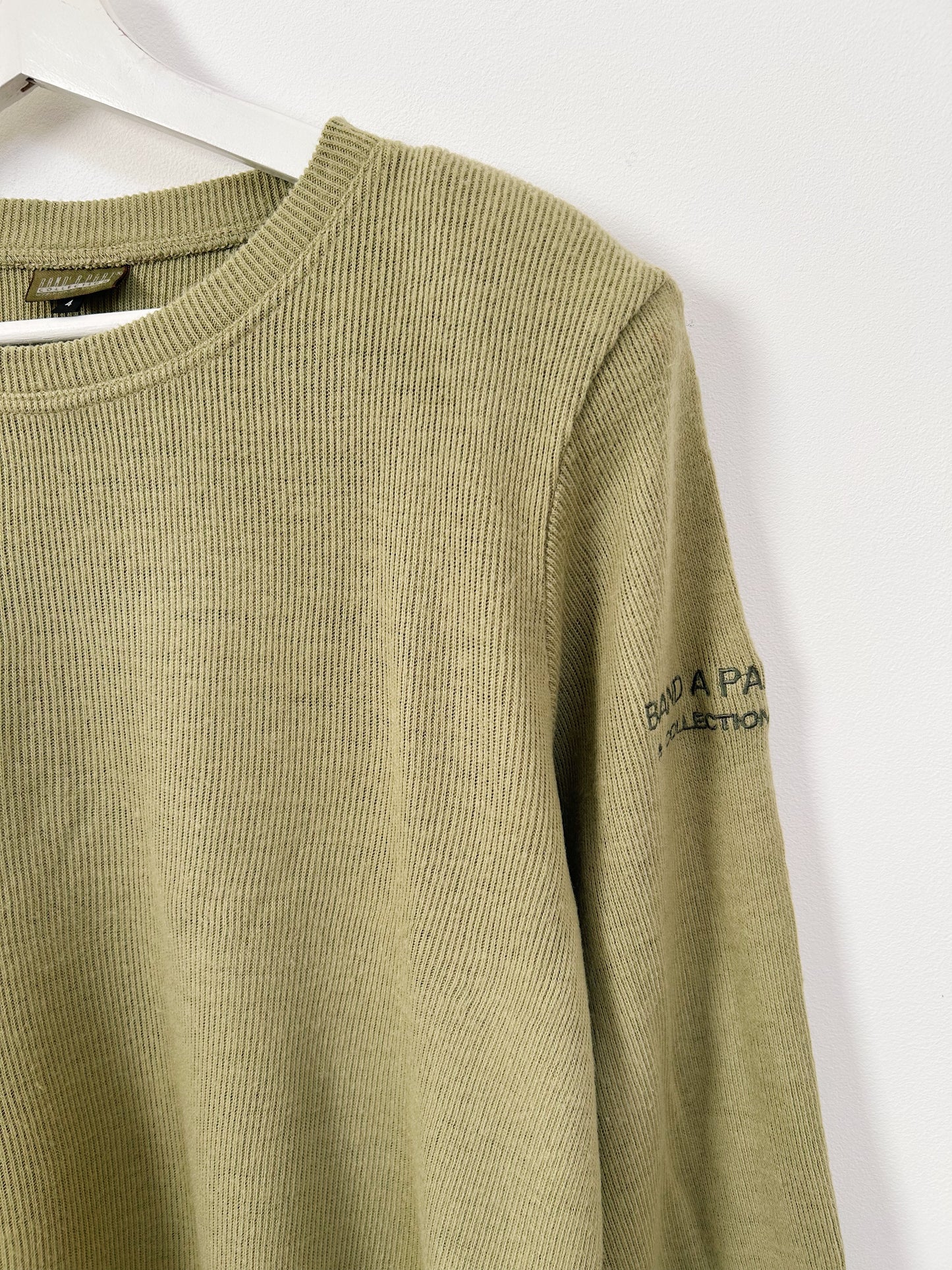 Light khaki ribbed sweater 90s Size 42