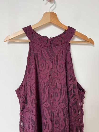 Purple lace dress Size 38