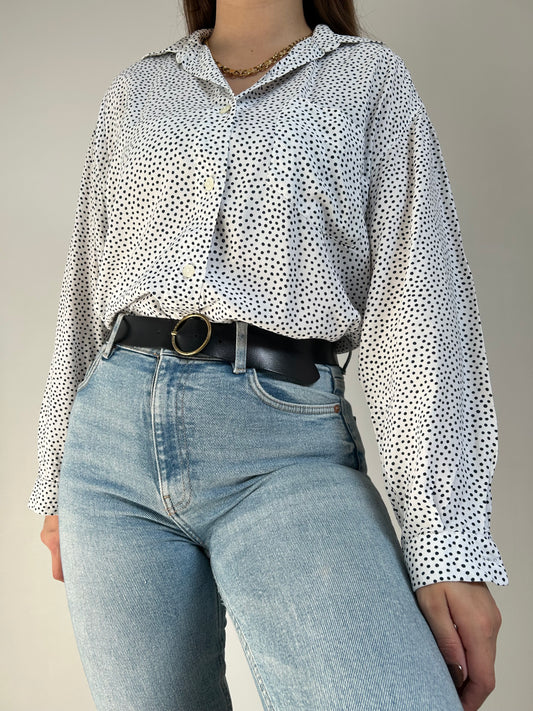 Chemise oversize à pois 90s Taille  40/42