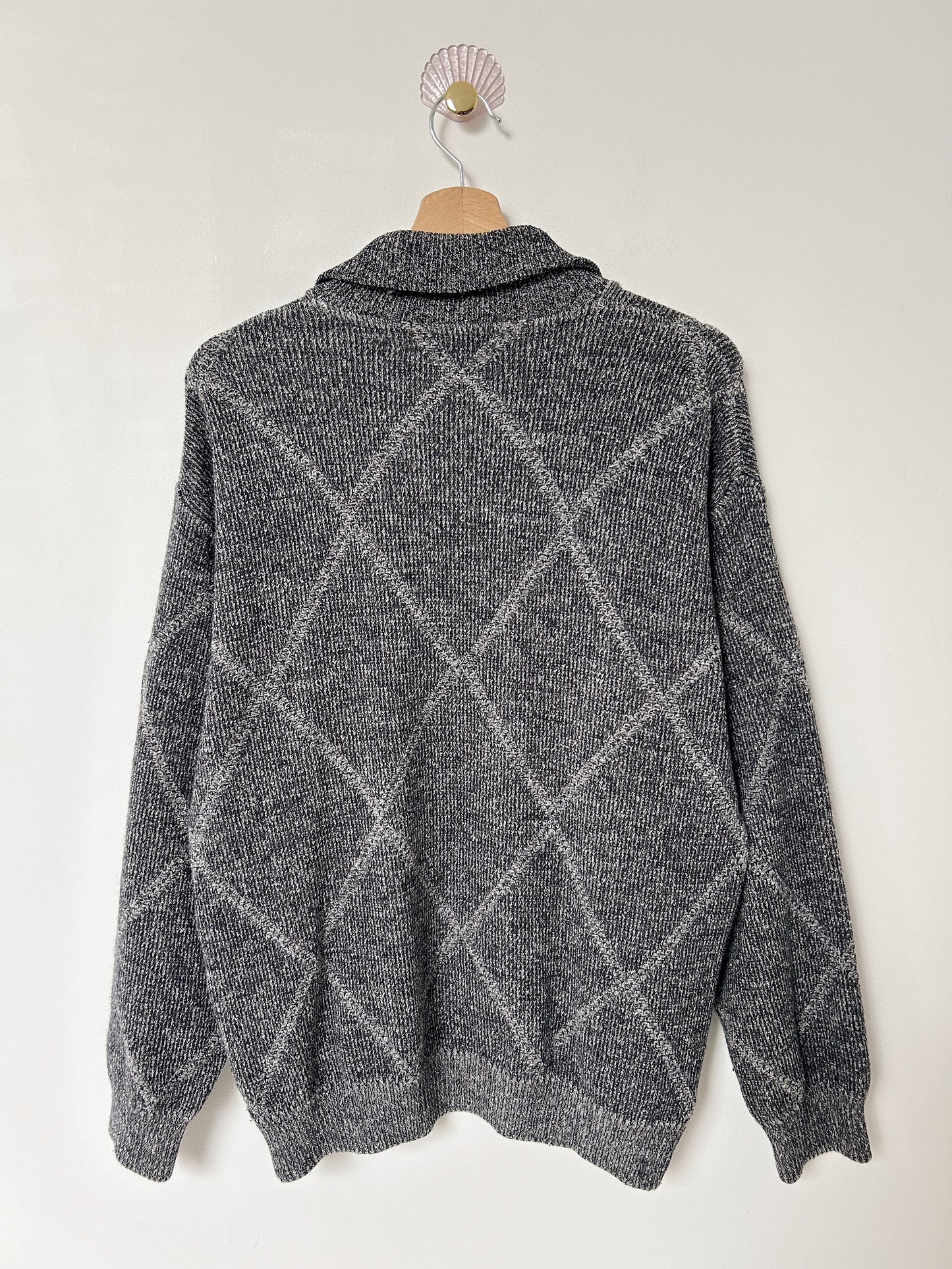 Pull gris col zippé 90s Taille 40