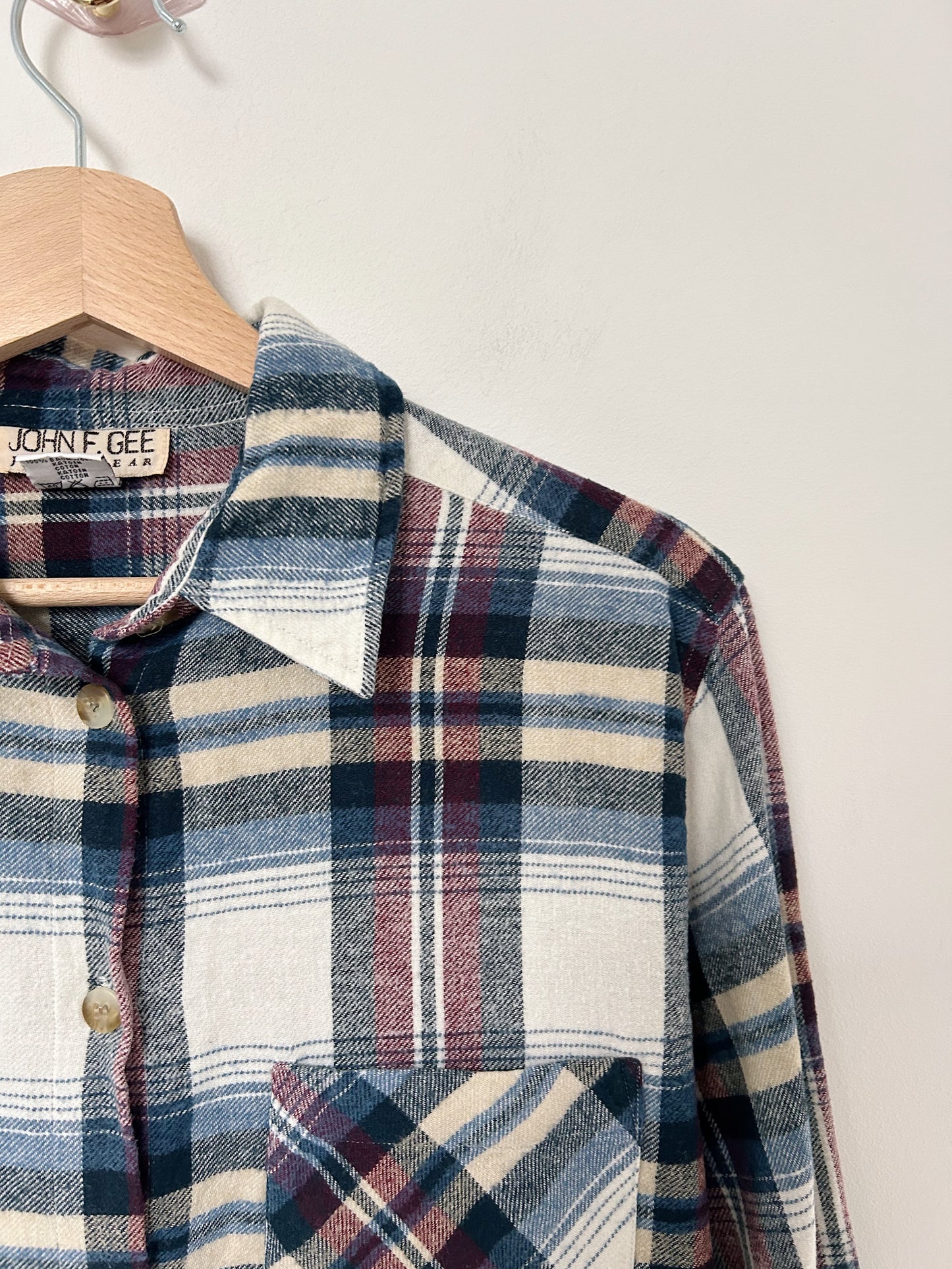 Chemise en flanelle à carreaux 90s Taille 36/38