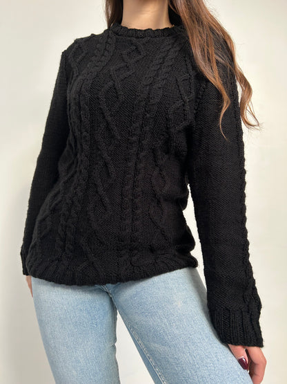 Pull en maille noir 90s Taille 36