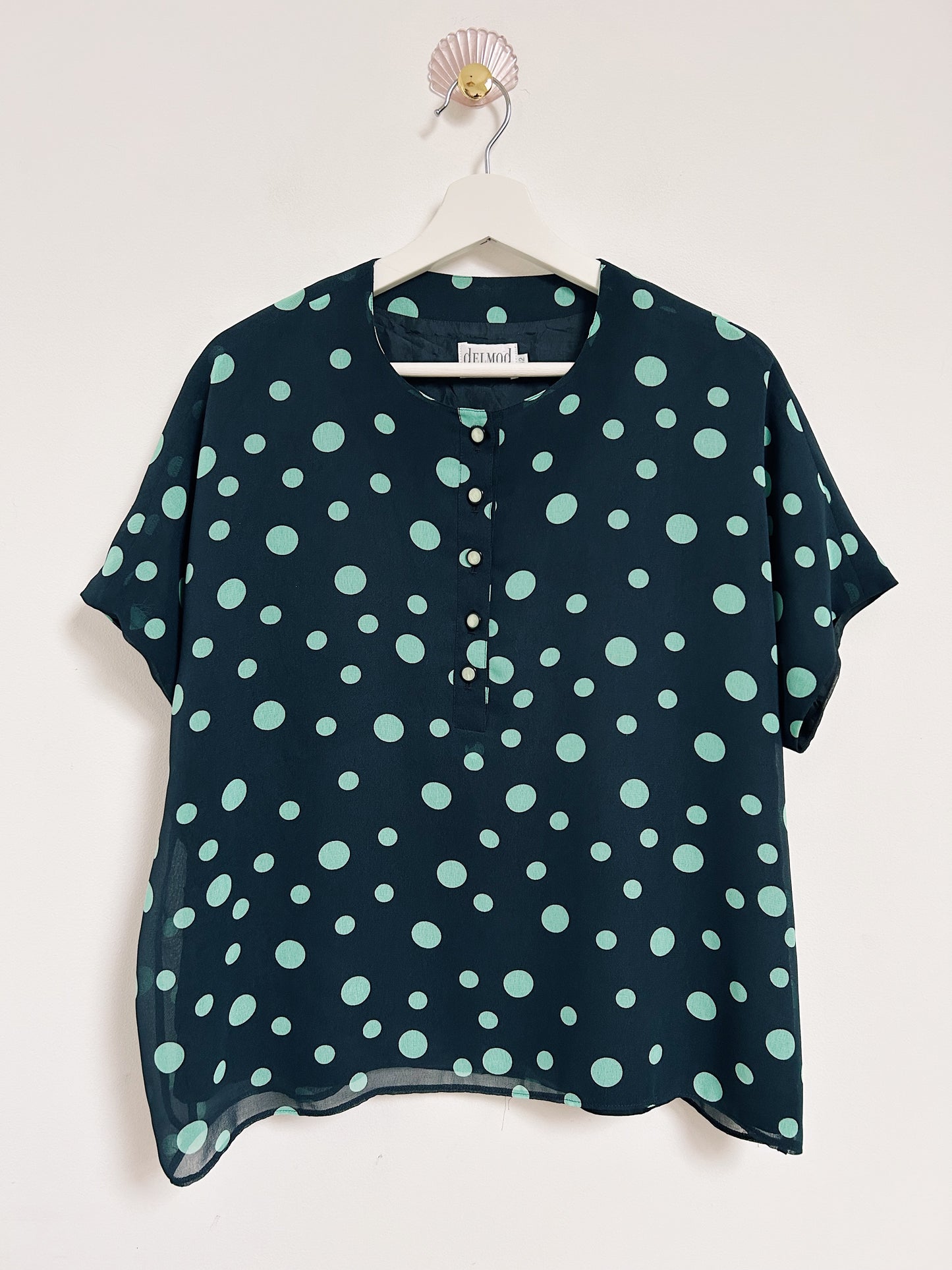 Chemise oversize à pois 90s Taille 38 à 42