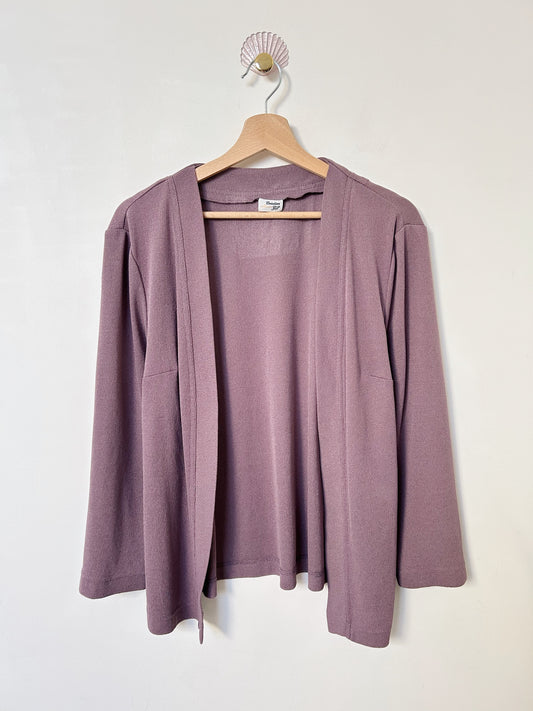 Cardigan sans boutons mauve vintage Taille 38