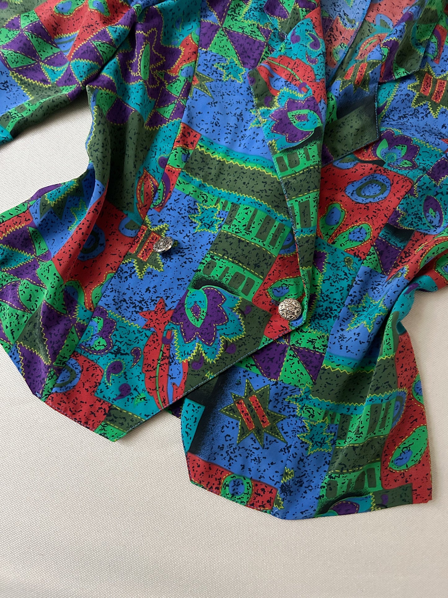 Veste chemise multicolore 90s Taille 40