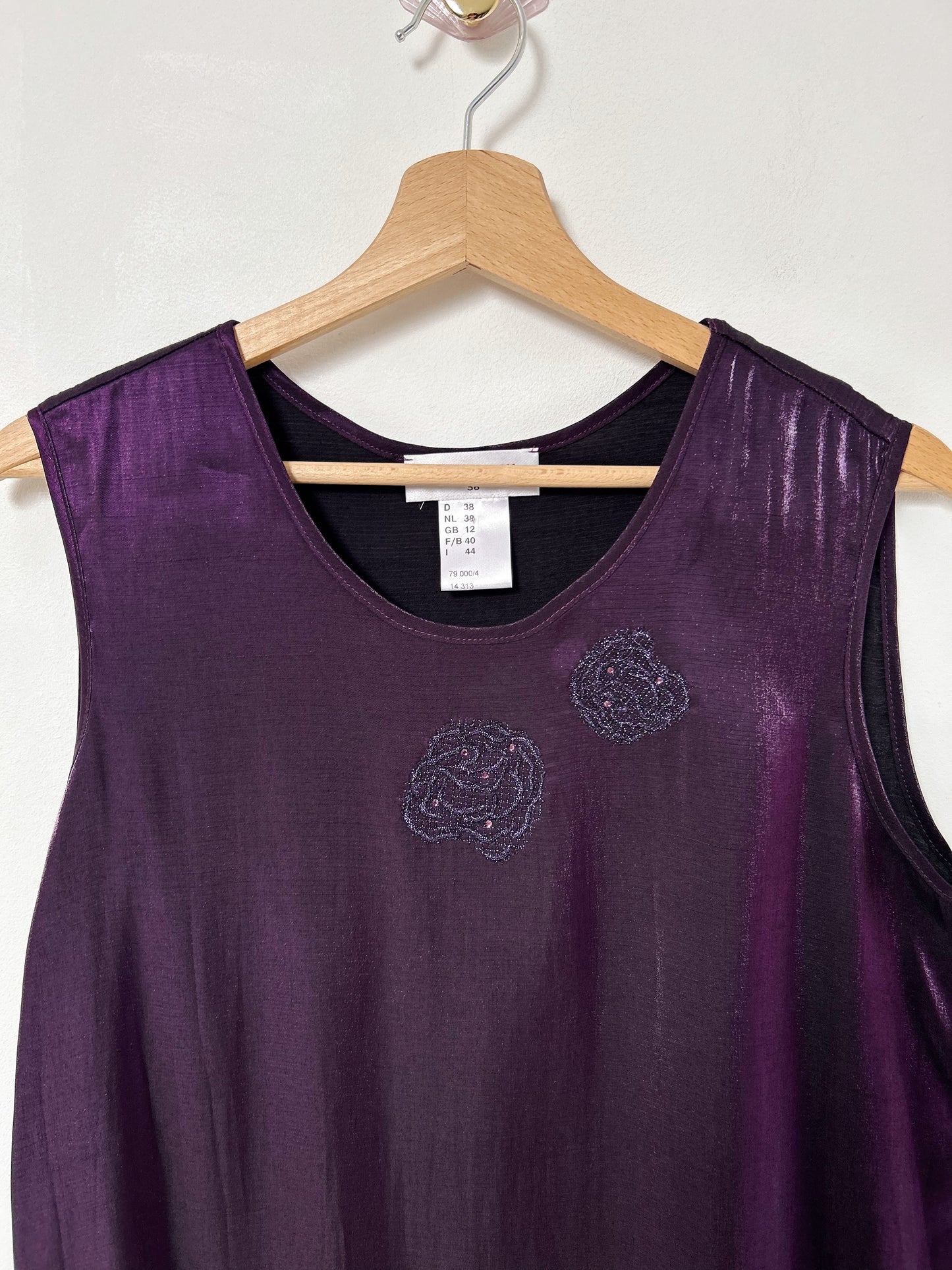 Top violet métallisé 90s Taille 36/38