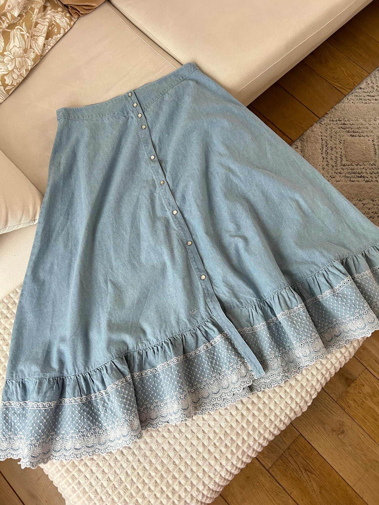 Jupe en jean Ralph Lauren 90s Taille 44