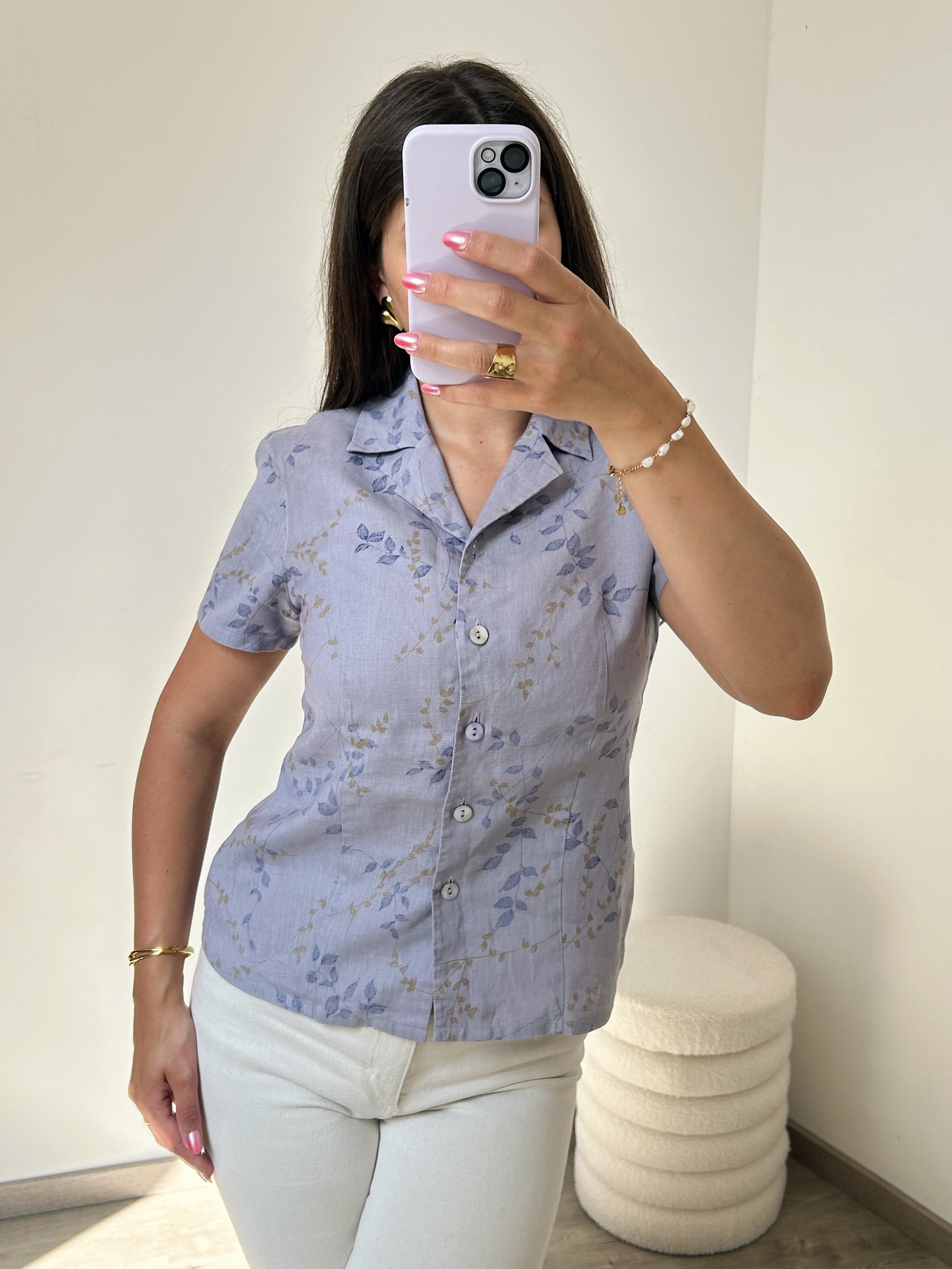 Chemise en lin Lila 90s Taille 36/38