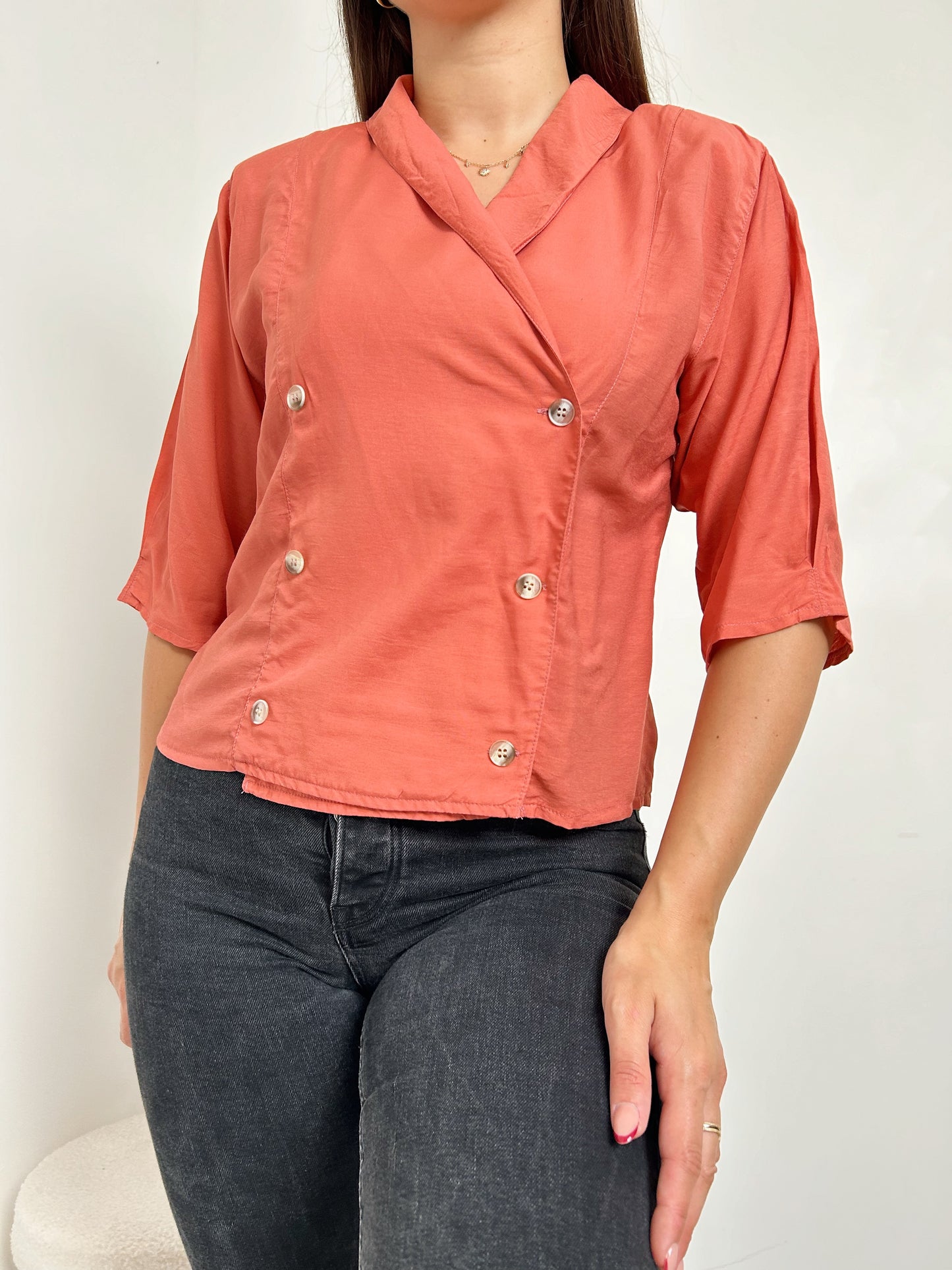 Chemise corail 90s Taille 38