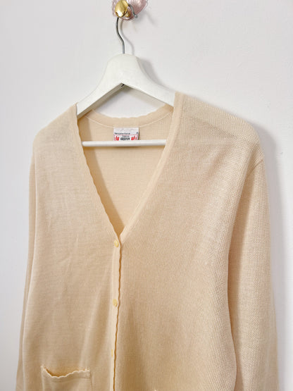 Beige cardigan 90s Size 40