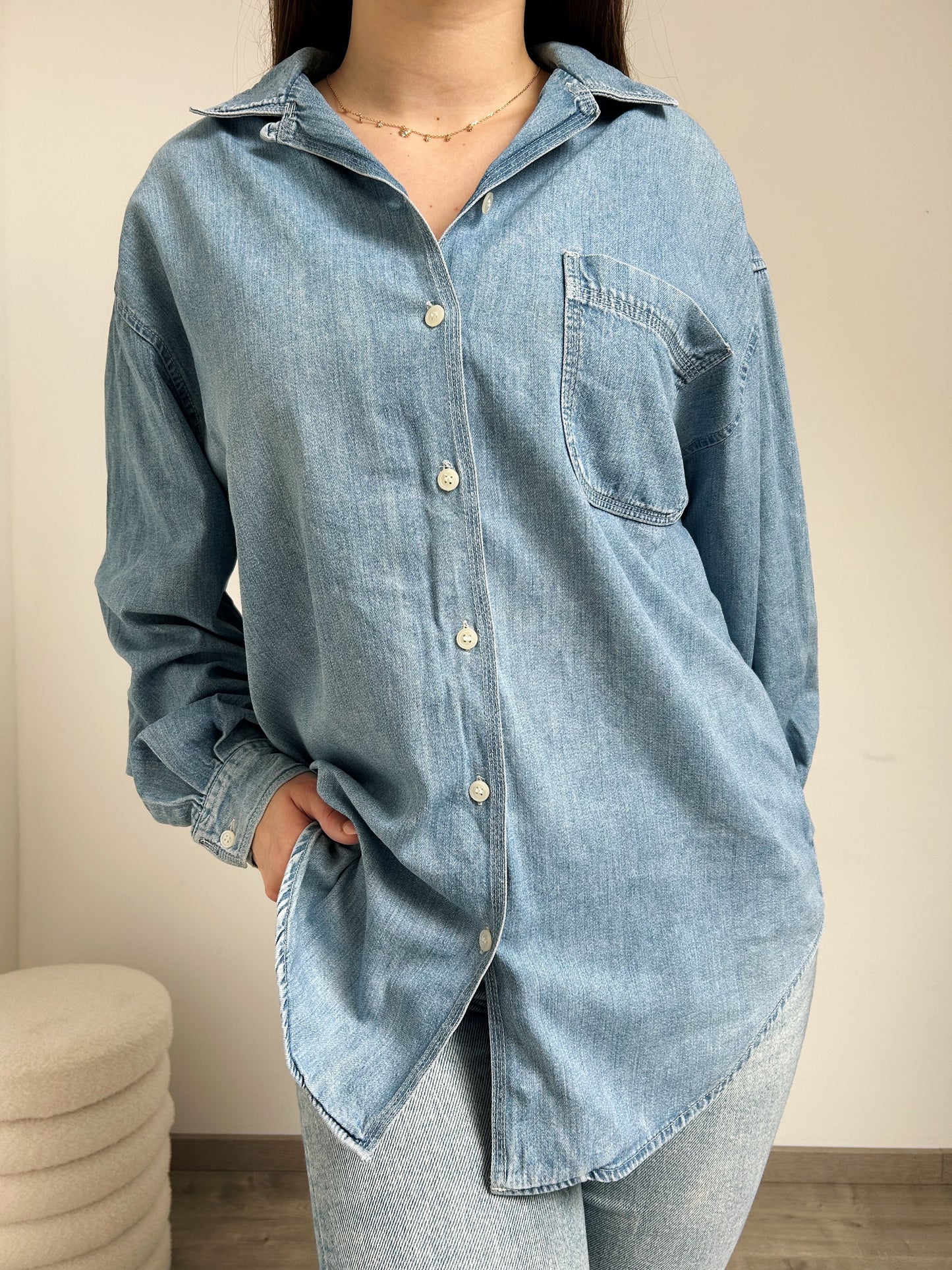 Chemise oversize en jean 90s Taille 38/40