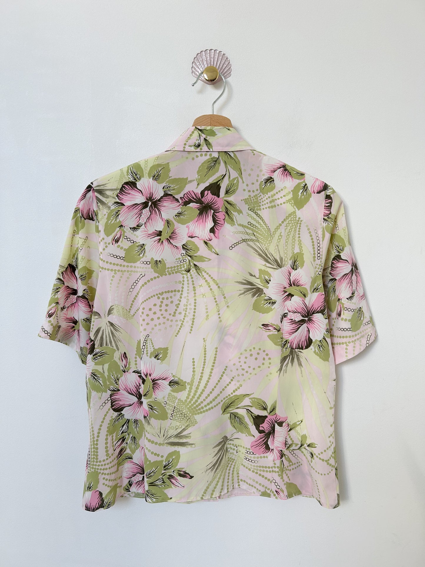 Chemise à fleurs roses 90s Taille 34/36