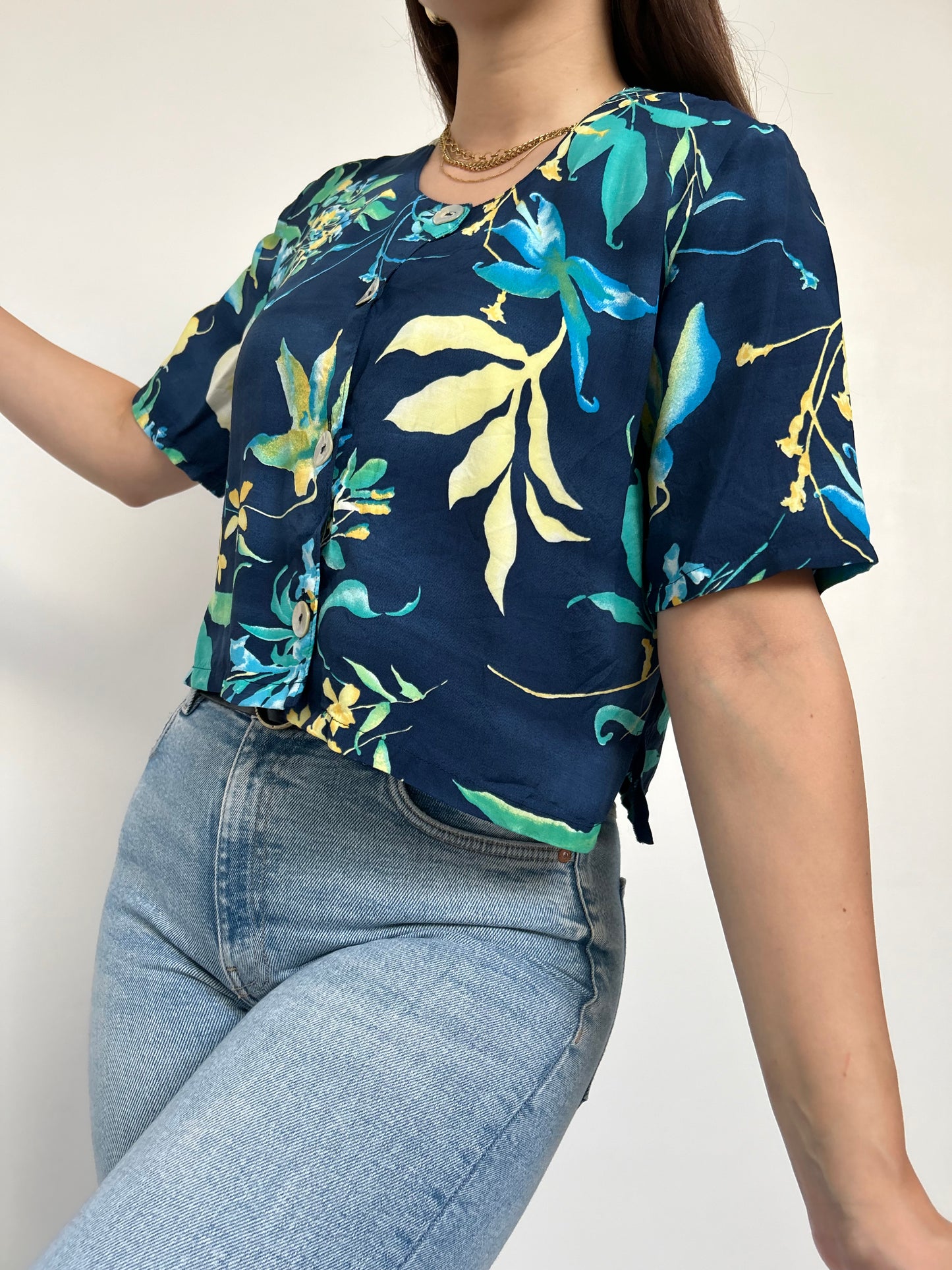 Chemise à fleurs 90s Taille 36/38