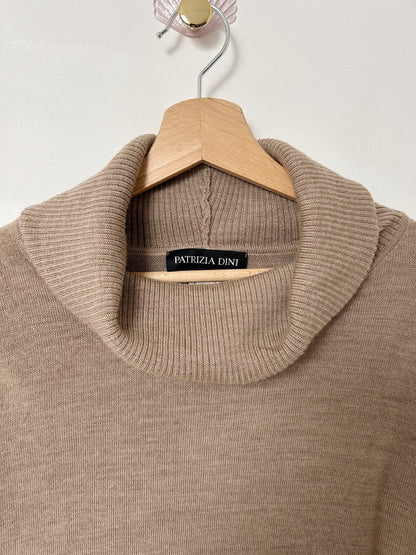 Pull col roulé beige 80s Taille 36