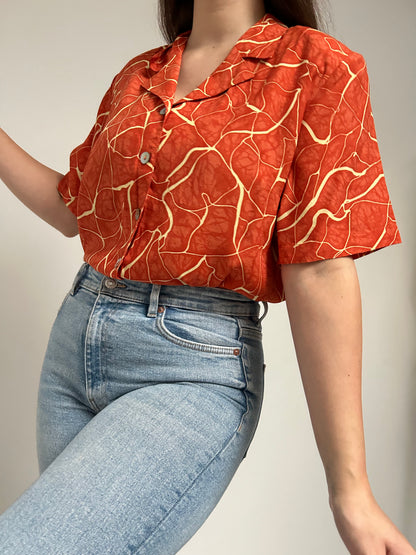 Chemise oversize à motifs 90s Taille 38 à 42