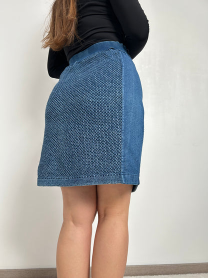 Jupe en jean et maille 90s Taille 36/38