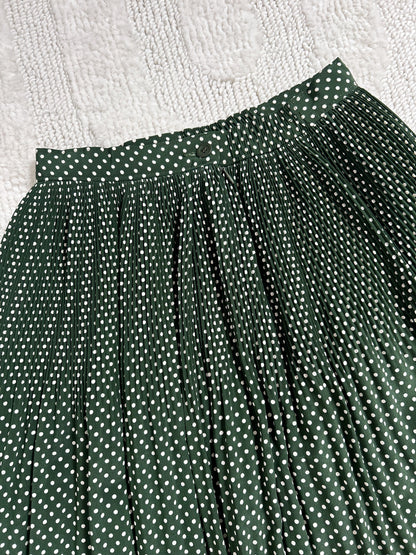 Jupe à pois plissée vintage Taille 34