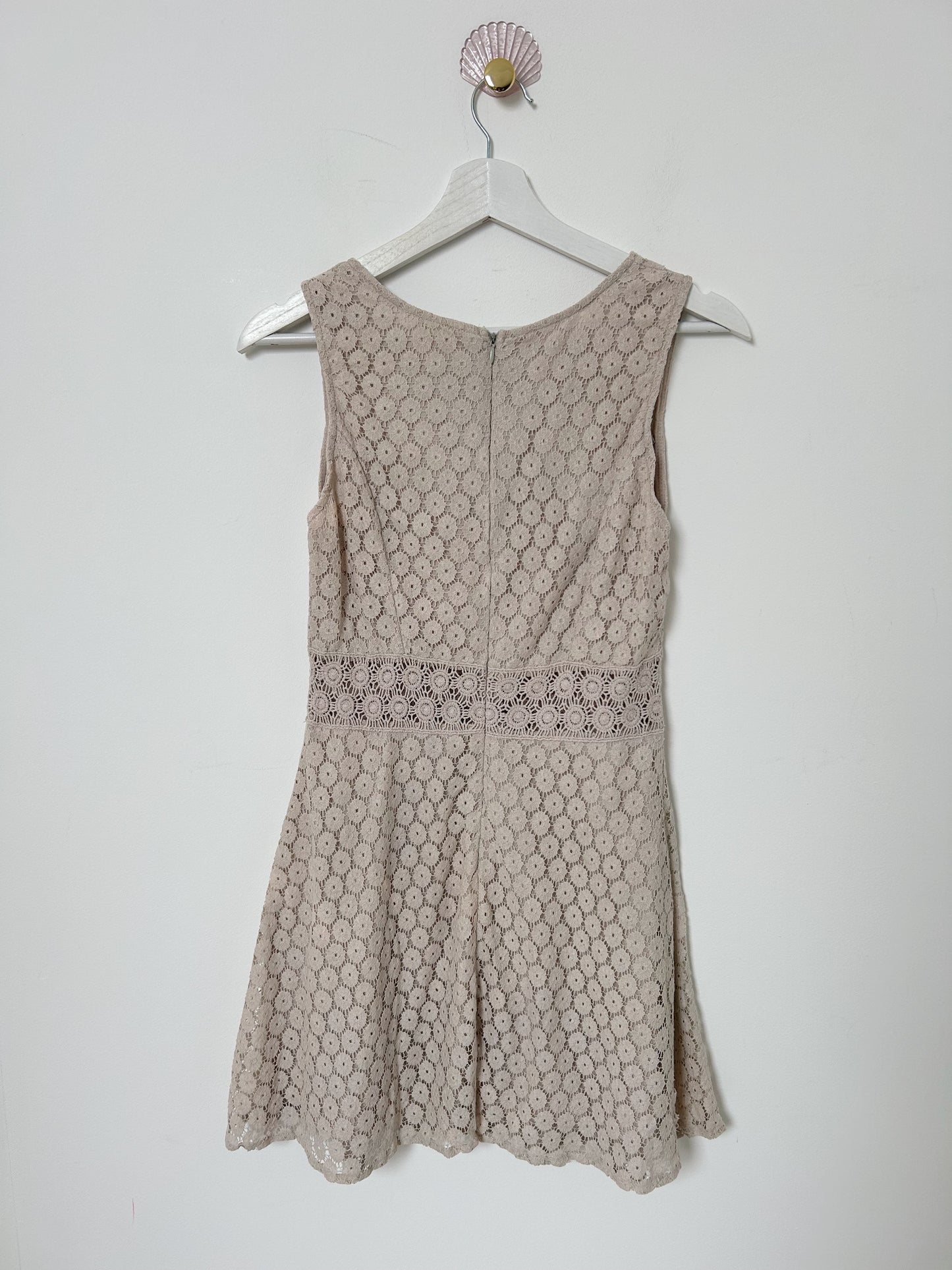 Grey crochet dress Size 38/M