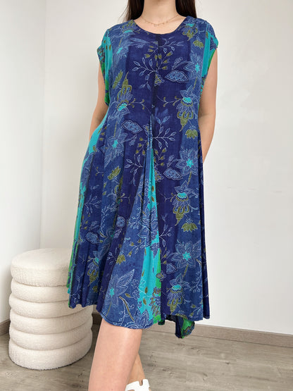 Robe large effet froissée à motifs 90s Taille 40/42