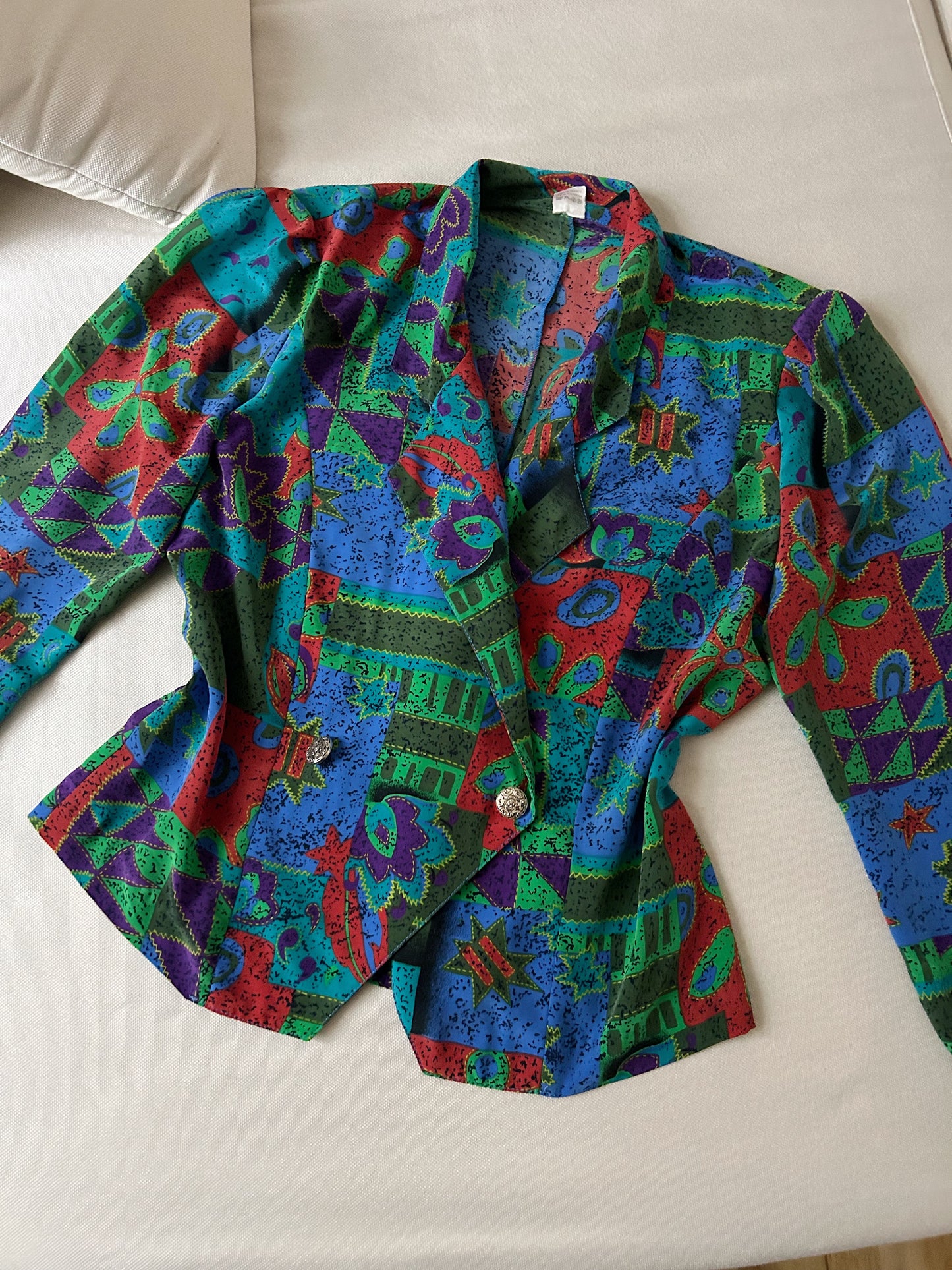 Veste chemise multicolore 90s Taille 40