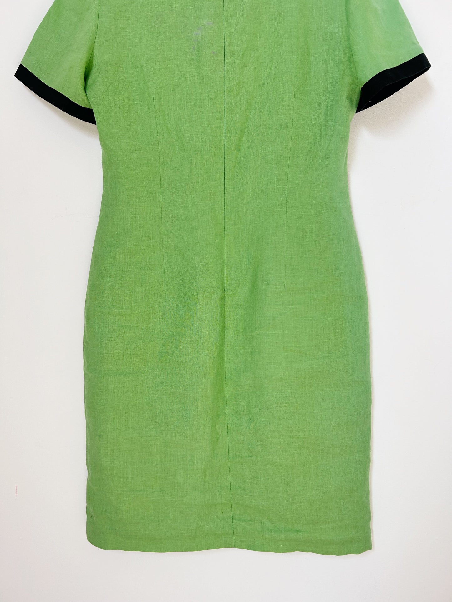 Robe en lin verte 90s Taille 36