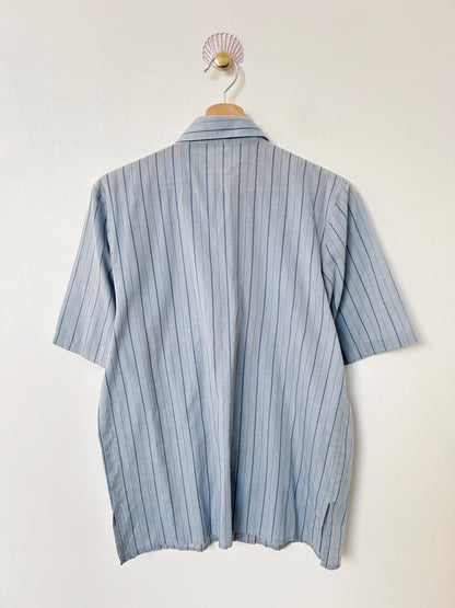 Chemise oversize lignée brodée 90s Taille 36/38