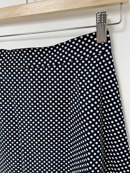 70s Polka Dot Trapeze Skirt Size 34