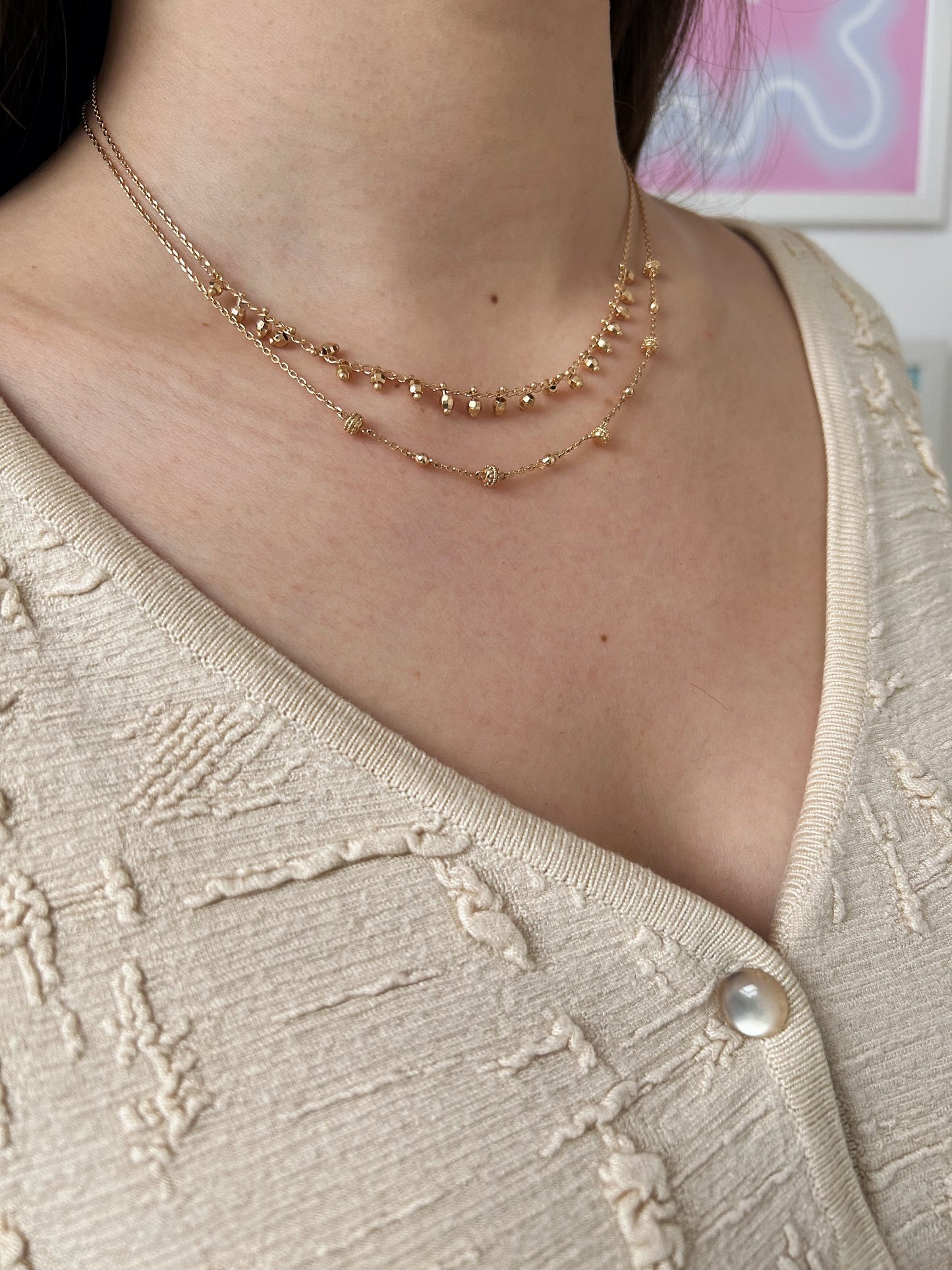 Gold plated Léa necklace