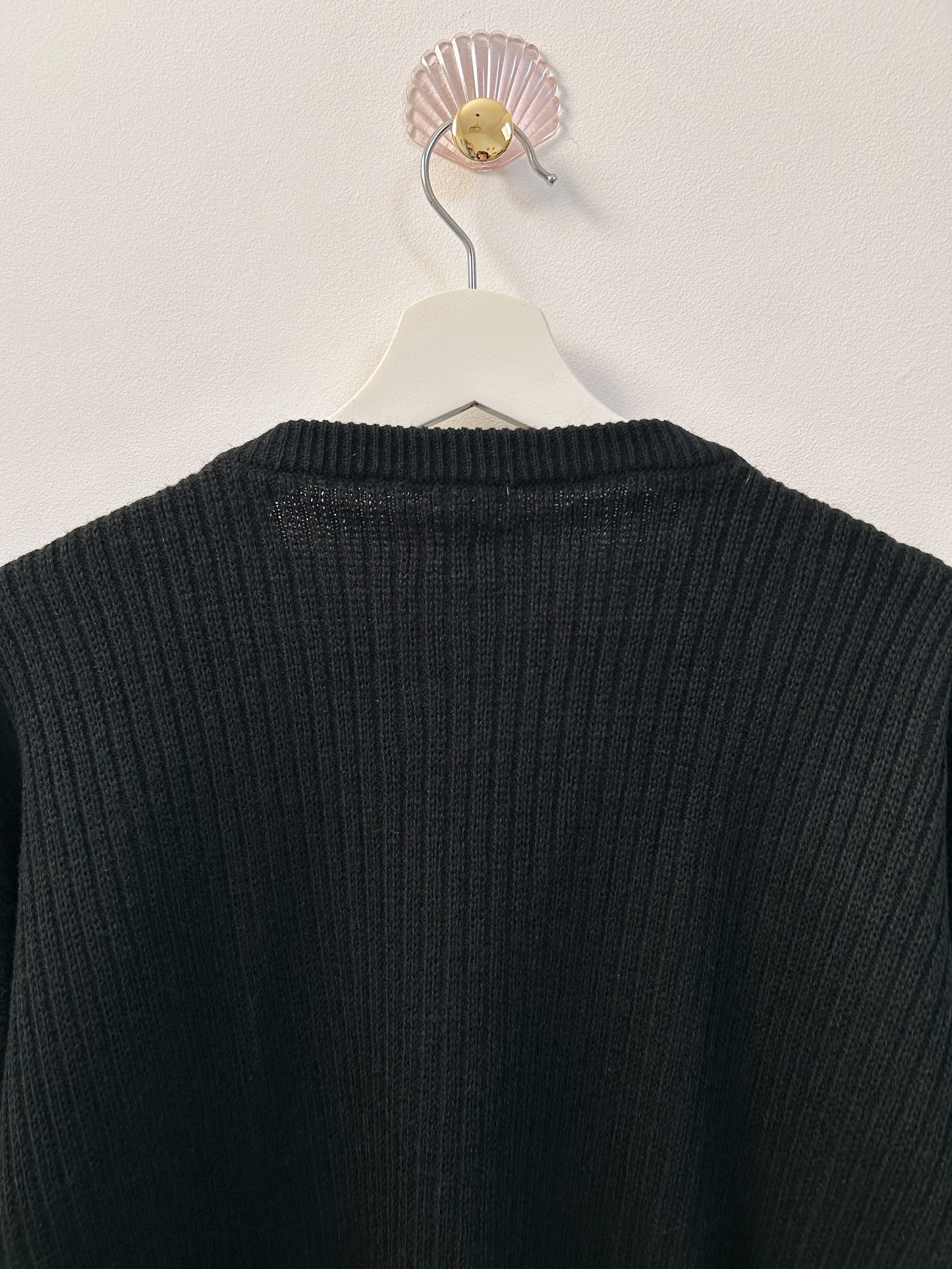 Pull oversize bi matière noir 90s Taille 40/42