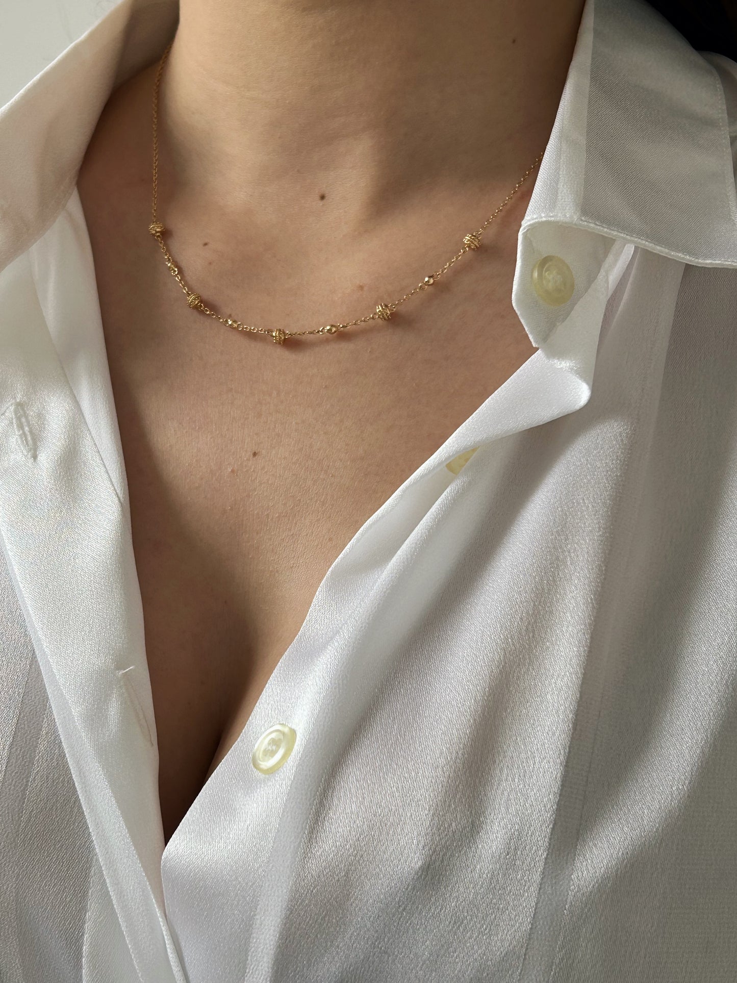 Gold plated Léa necklace