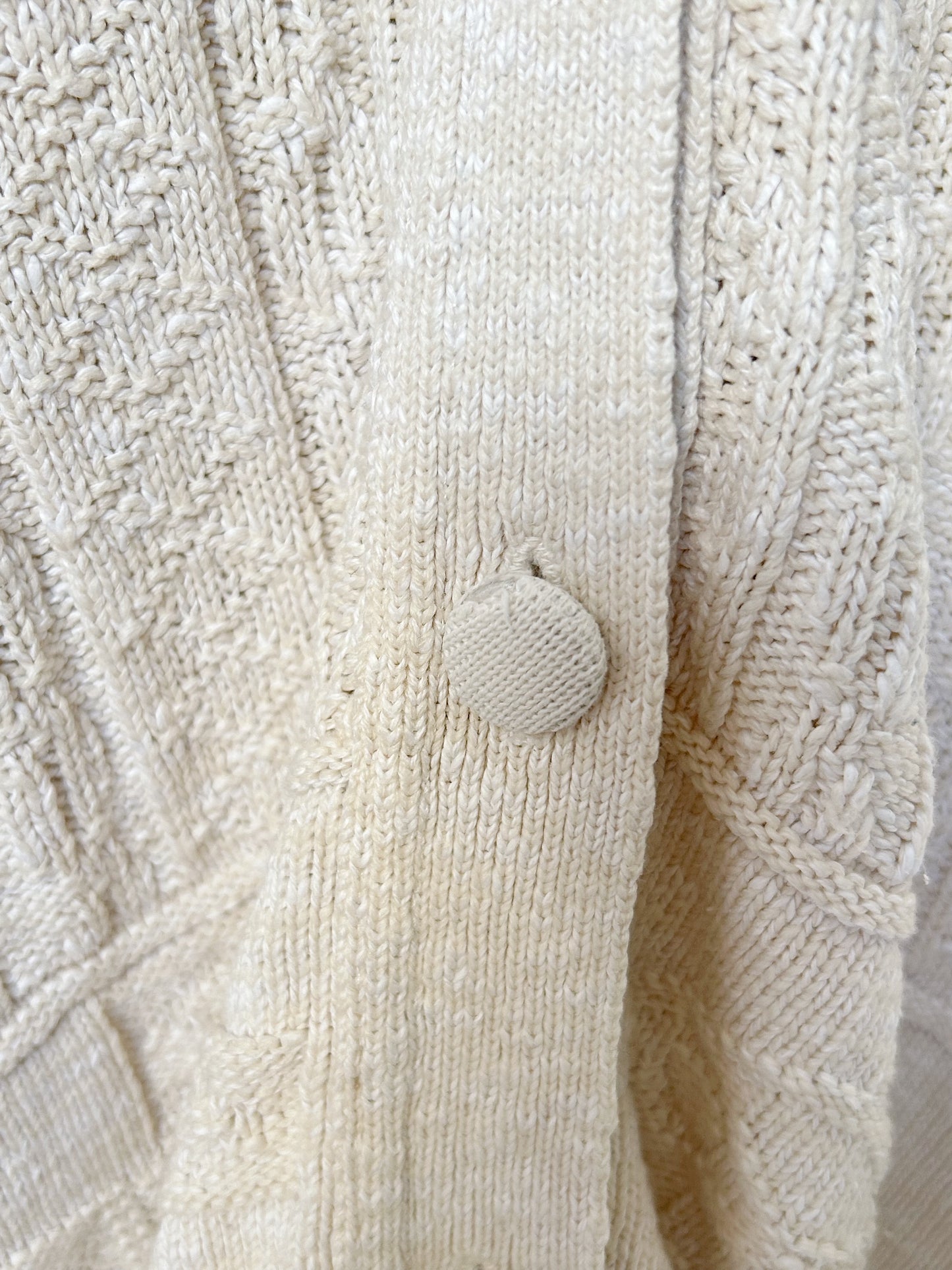 Cardigan crème col V 90s Taille 44