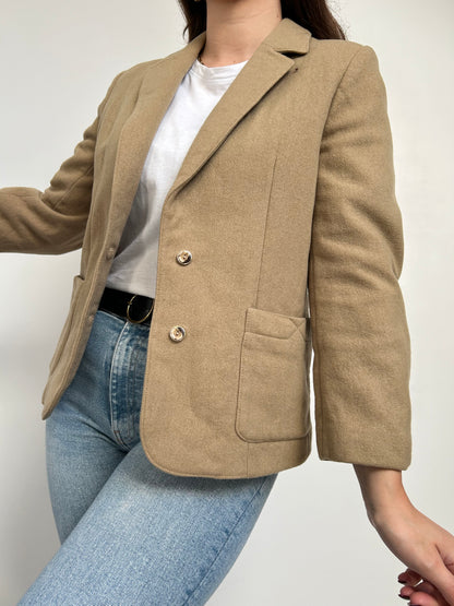 Blazer beige 70s Taille 36