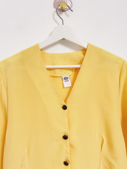 Chemise jaune cintrée 90s Taille 36/38