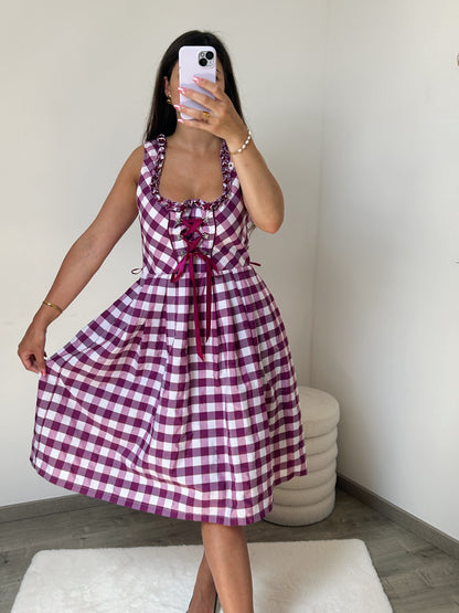 Robe autrichienne violet vintage Taille 38