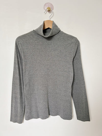 Pull col roulé gris 90s Taille 34/36