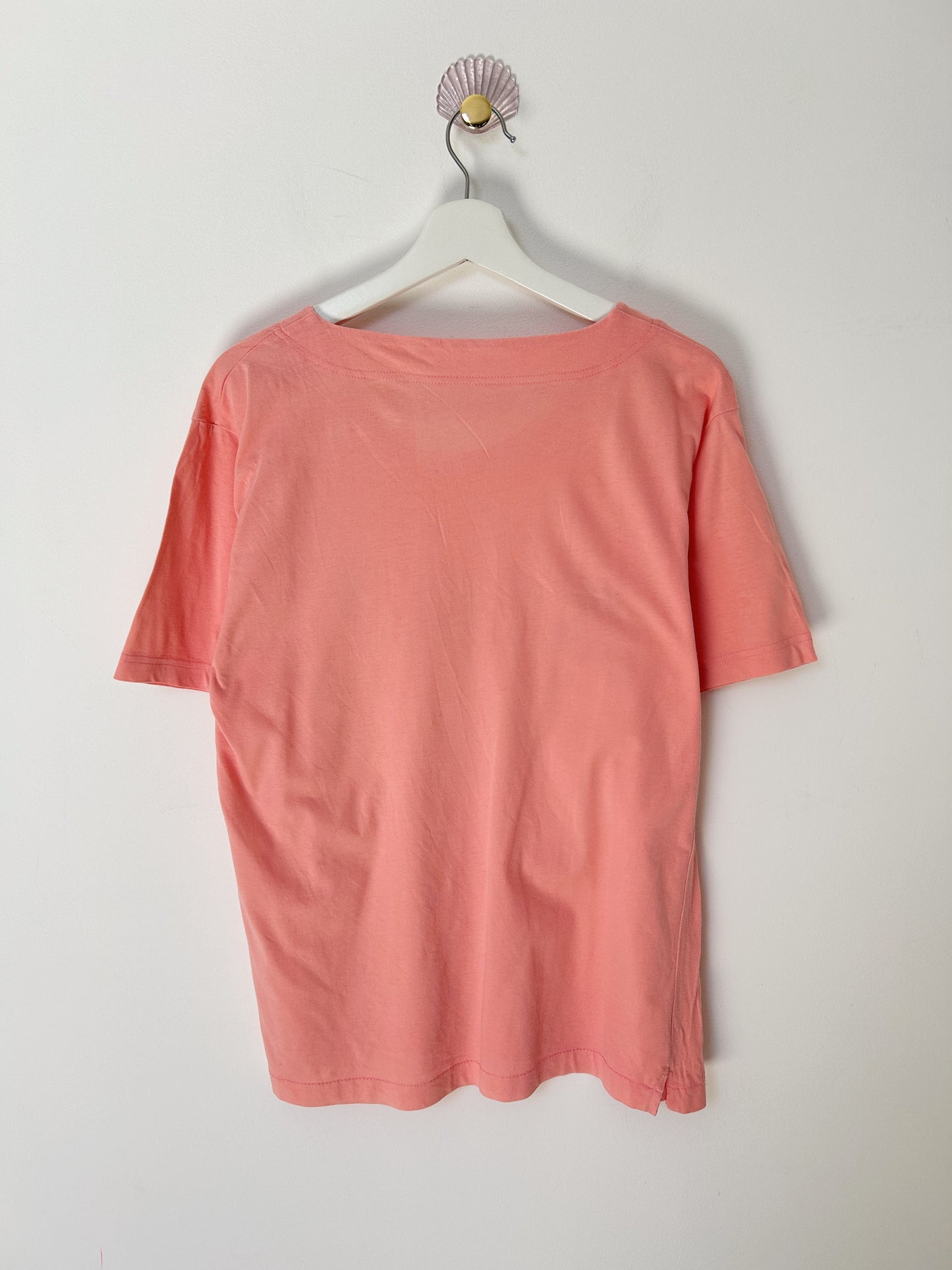 90s Coral Embroidered Oversized T-Shirt Size 38