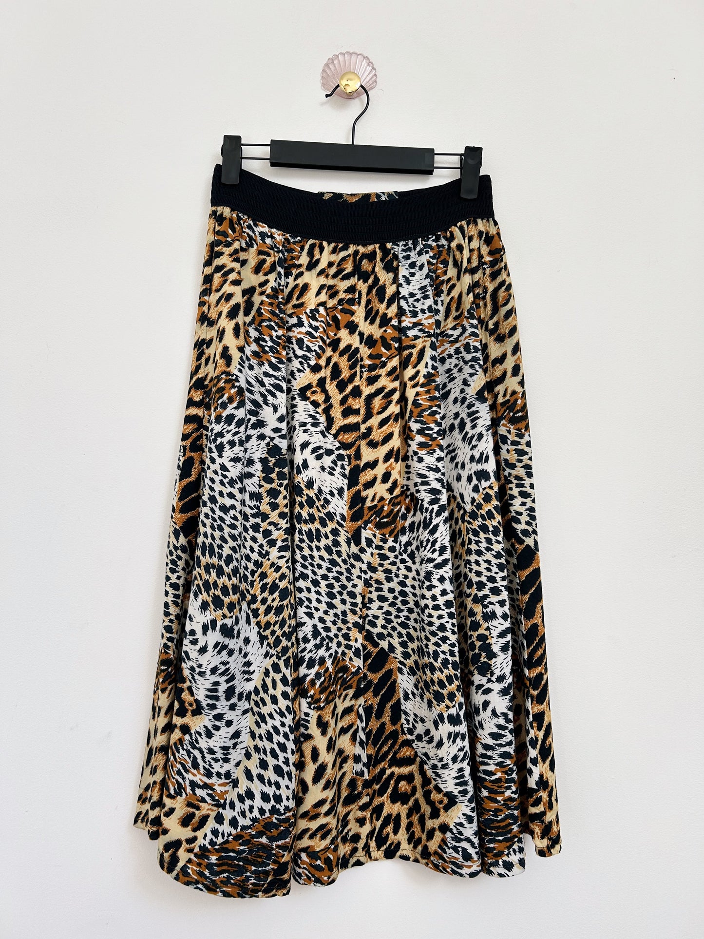 80s Animal Print Skirt Size 36/38