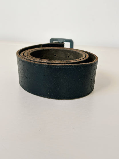 Ceinture en cuir noir 90s