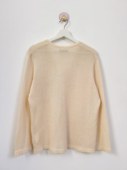 Beige cardigan 90s Size 40