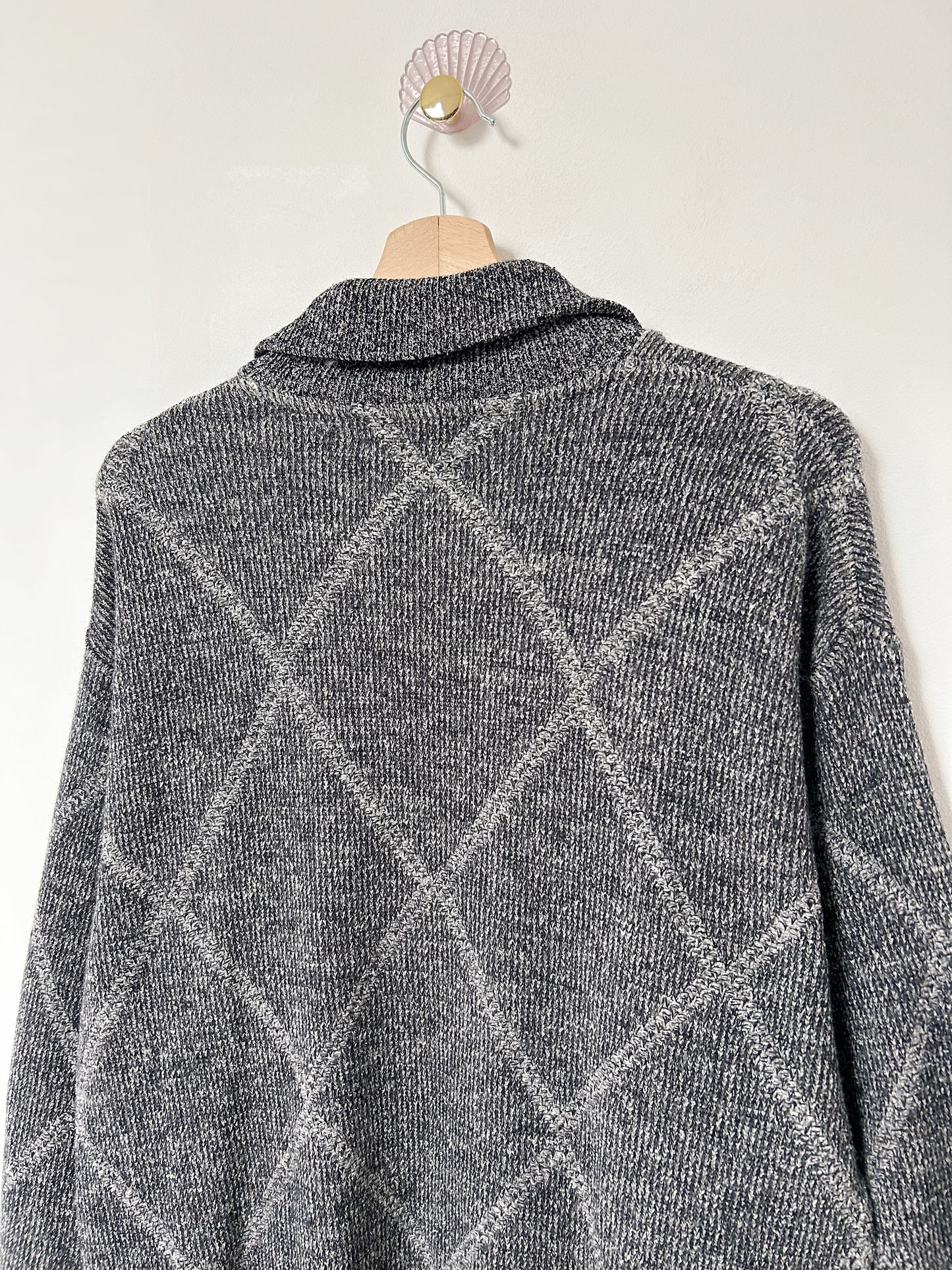 Pull gris col zippé 90s Taille 40